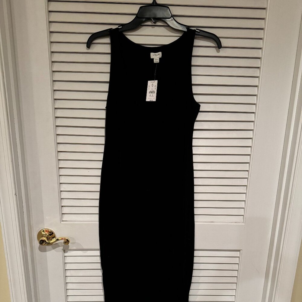 NWT- J Crew black tank dress size xx small